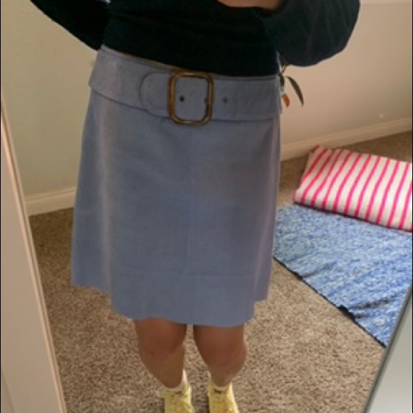 SUEDE ANTHROPOLOGIE 60’s MINI SKIRT - Picture 3 of 6